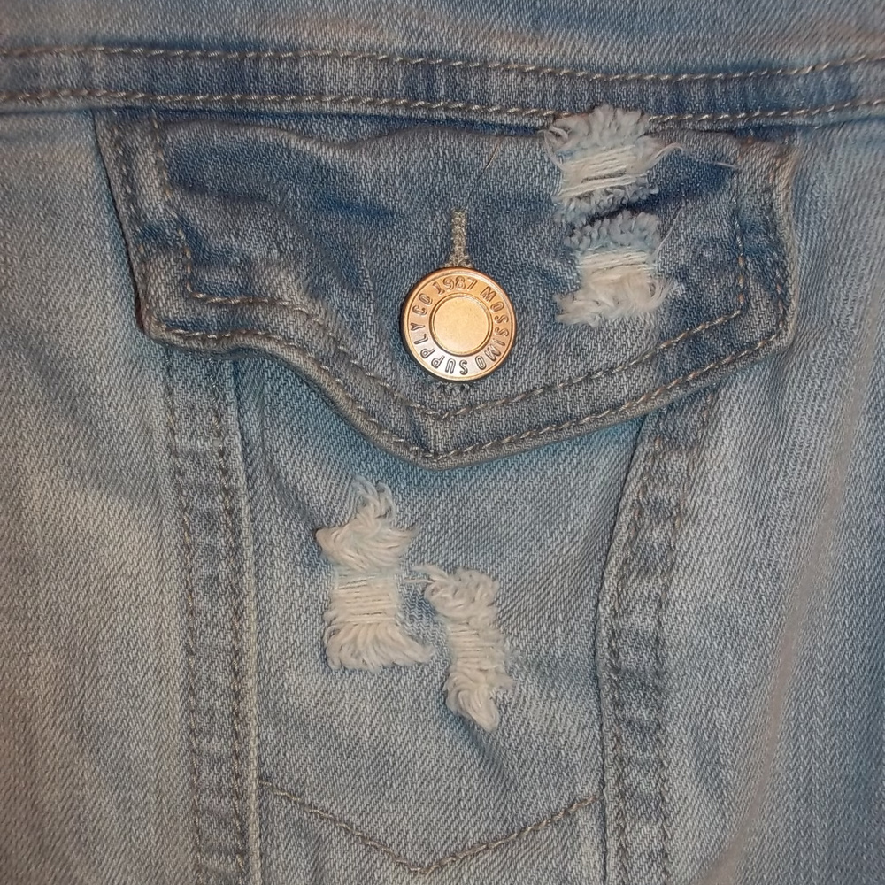 Mossimo Hooded Jean Jacket Size Small - Picture 6 of 8